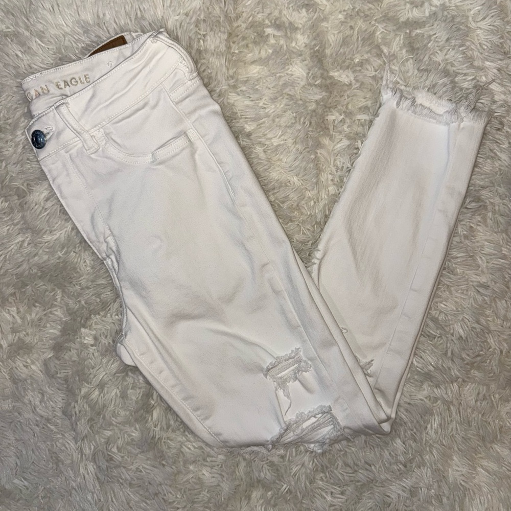 American Eagle Outfitters Women's White Skinny Jeans